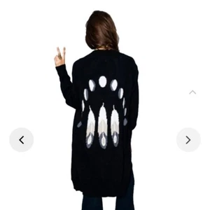 NWT Show Me Your Mumu Big Bang Sweater Cardigan Feather Eclipse size S Boho - Picture 1 of 10
