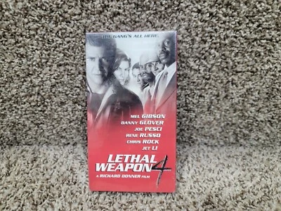 Lethal Weapon 4 VHS VCR  Movie Mel Gibson, Jet Li, Danny Glover New Sealed - Image 1 of 3