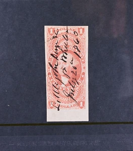 USA Scott #R66A Imperf VF Used Conveyance Revenue US Stamp Cat $27 - Picture 1 of 2