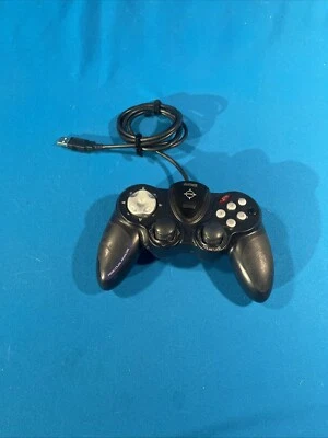 Saitek P990 Dual Analog Black Gamepad Controller PC USB about 30yrs Old Story ￼ - Image 1 of 4