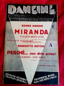 Lotto di 7 libretti Spartiti ZANIBON Padova serie DANCING originali 1933-37 - Imagen 1 de 7