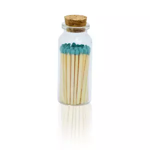 Botella de corcho decorativa con fósforos pequeños de 2" - verde claro - Imagen 1 de 7