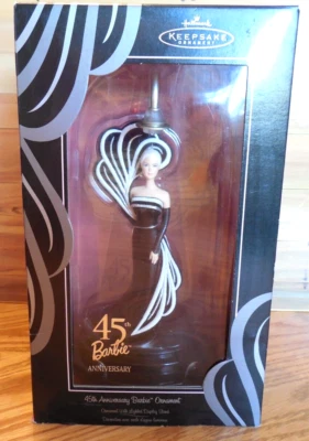 NRFB 2004 Hallmark Keepsake Barbie 45th Anniversary Ornament/Battery Operated - Image 1 of 4