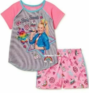 JoJo Siwa Girls' Shorts Pajamas Set - Size 6/6X - Picture 1 of 3