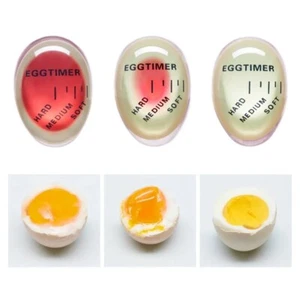 Egg Boil Timer Kitchen Gadget, Cooking Alarm for Perfect Soft or Hard Eggs - Foto 1 di 8