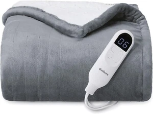 Coperta elettrica riscaldata Bedsure - lancio elettrico in flanella morbida, riscaldamento - Foto 1 di 6