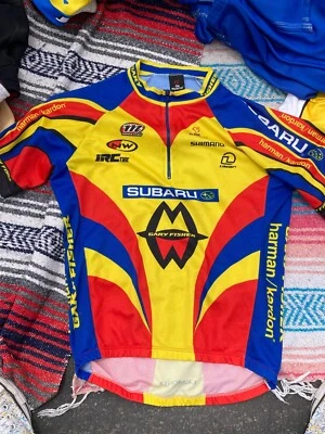 Велосипедная майка премиум-класса Gary Fisher мужская размер S сделано в Италии Subaru De Marchi - Изображение 1 из 2