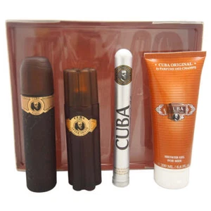 Cuba Gold by Cuba for Men - 4 Pc Gift Set 3.3oz EDT Spray, 1.17oz EDT Spray, ... - Picture 1 of 1