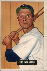 1951 Bowman #124 Gus Niarhos - VG-EX