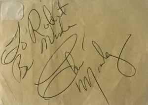 Página de libro autógrafo firmado por Chris Montez certificado de autenticidad - Imagen 1 de 4