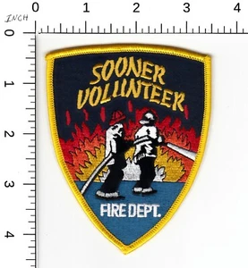 FRÜHER FREIWILLIGE FEUERWEHR PATCH OKLAHOMA OK FEUERWEHR RETTUNG - Bild 1 von 2