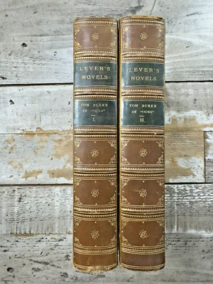 1892 Antique Charles Lever Novel "Tom Burke, Of Ours" Fine Binding — 第 1/4 张图片