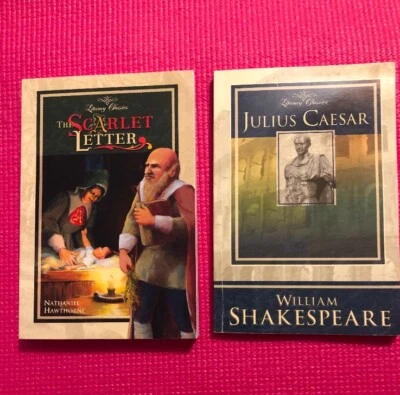 Abeka The Scarlet Letter & Julius Caesar Homeschool Classic Literature Books - Image 1 of 4