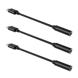 Typ-C auf Kopfhörer Kabel Kopfhörer mit USB Stecker Adapter Klinke 3,5 mm - Bild 1 von 10