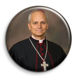 Pape Leon XIV version 2 - Badge Epingle 38mm Button Pin - Imagen 1 de 5