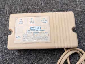 MEHRBEREICHS ANTENNENVERSTÄRKER ANKARO TYP AV 60/131 75 OHM 6011 ANTENNE - Bild 1 von 5