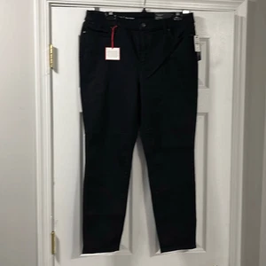 Talbots makellose schwarze Slim Ankle Jeans Gr. 14 Petite - Bild 1 von 4