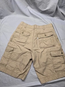 Levi’s Cargo Shorts Mens W33 Khaki Tan Cotton Utility Pockets Casual Outdoors - Picture 1 of 9