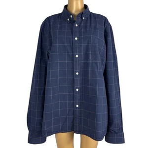 Steven Alan Men’s XXL Blue Grid Plaid Button Down Shirt 100% Cotton Long Sleeve - Picture 1 of 15