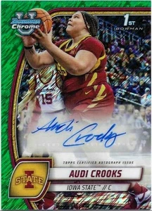 2024-25 Bowman U Chrom Audi Crooks Auto Grün Schimmer Refraktor - Bild 1 von 2