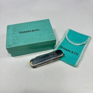 Tiffany & Co. × Victorinox Coltello Svizzero Multiutensile Argento 925 × YG750 con Scatola - Foto 1 di 8