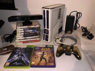 Xbox 360 Star Wars Console & Controller Xbox Kinect 5 Game Bundle - Image 1 of 4
