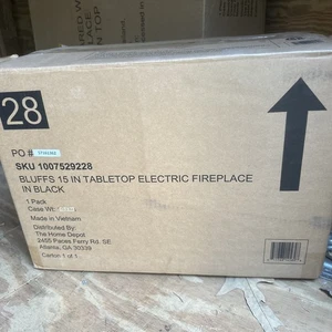 StyleWell Electric Stove 15" 120V 1500W Cool To Touch Glass Black (400-Sq-Ft) FO - Picture 1 of 1