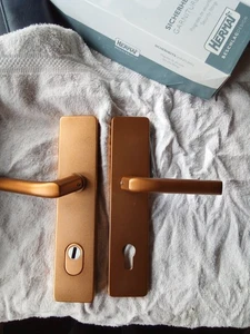 Hermat Schutzbeschlag 92 mm Ziehschutz Bronzefarben Neu!!! - Bild 1 von 8