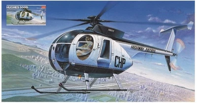 KIT MODELLINO ELICOTTERO ACADEMY HUGHES 500D POLICE HELICOPTER SCALA 1:48 - Immagine 1 di 4