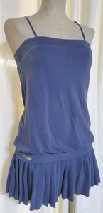 Rare Blue Lacoste x Malandrino Collab Pleated Skirt Tennis Dress S Designer Y2K - Picture 1 of 9
