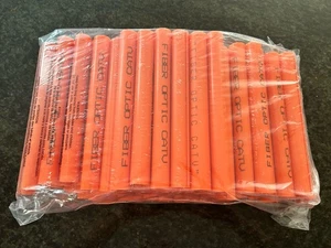 FIBER OPTIC CABLE WRAP Orange 8 Inch PACK OF 100 - Picture 1 of 5