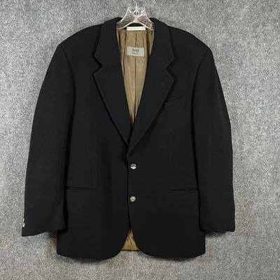 Blazer Hugo Boss Easy Line Mezcla Lana Cachemira Negro | Hecho en Alemania | 44 Reg Foto 1 de 4