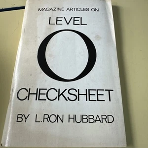 Rivista Articoli Al Livello 0 Checkheet DI L RON HUBBARD Scientology PB 1971 - Foto 1 di 6