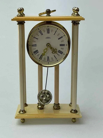 watch PRIM - Vintage Mechanical Mantel / Clock - Used Working Czechoslovakia Cover
