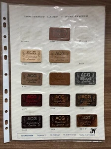 ACG Sundsvall Leather Samples - Unique Assortment for Collectors & DIY Projects - Picture 1 of 5