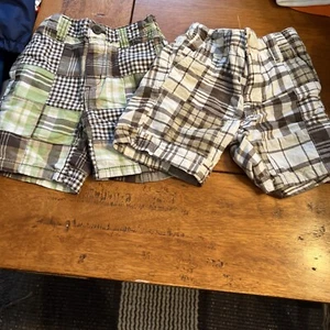 Gymboree & Old Navy Plaid Shorts Boys 12-18 M - Picture 1 of 8