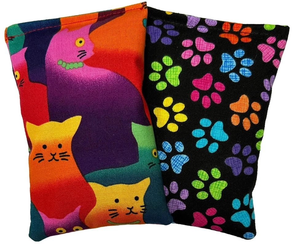 Catnip Pillows Two Pack Crazy Cat V2, New Design, Free Ship -- Made in the USA - Image 1 of 1