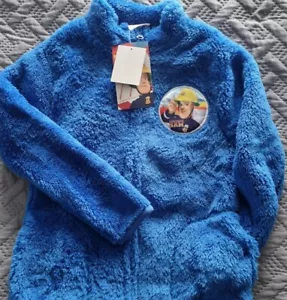 FEUERWEHRMANN SAM: DICKE FLEECEJACKE MIT DURCHGEHENDEM REISSVERSCHLUSS, 110/116 CM, 122/128 CM, NEU MIT ETIKETT - Bild 1 von 2