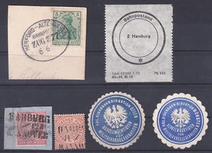 Bahnpost Lot 2x NDP mit L3 Stempel, DR Briefstück, Vignetten Eisenbahndirektion - Bild 1 von 1