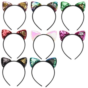 10PCS Headbands New Style Fashion Elastic Hair Band Hair Accessories paillett - Picture 1 of 12