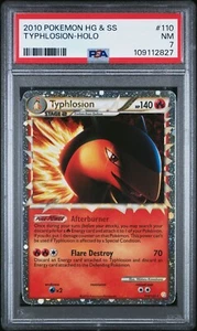 2010 Pokemon HeartGold & SoulSilver HG SS Typhlosion Prime #110 Holo PSA 7 NM - Picture 1 of 2