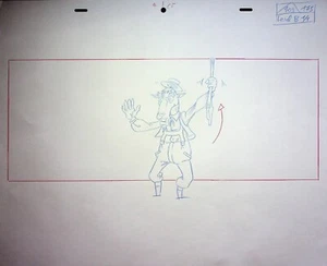 Sonic Underground 1999 layout matita produzione disegnata a mano pagina 11x17 DiC - Foto 1 di 2