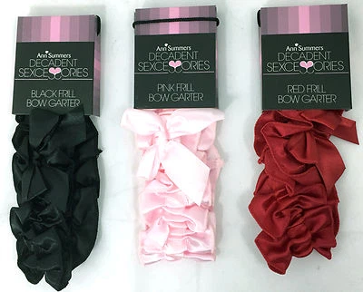 DAMEN ANN SUMMERS 3 FARBEN SCHLEIFE STRUMPFBAND MÄDCHEN HENNE NACHT 1 5 10 20 SET