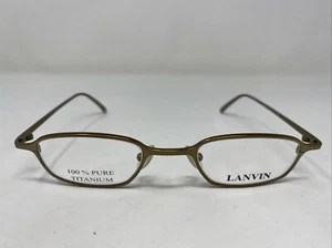 Lanvin France LA 2237 002 45-21-135 Yellow Gold Full Rim Eyeglasses Frame 6376 - Picture 1 of 8