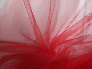 Tulle 54" wide Red priced by yard, tutu, party decorations,craft. Free swatches.