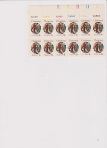 Francobollo USA Scott #1471 Celebrazioni festive crismas F/IN PERFETTE CONDIZIONI blocco nuovo di zecca di 12 francobolli - Foto 1 di 2