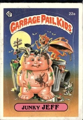 1985 TOPPS GARBAGE PAIL KIDS MATTE #22A JUNKY JEFF 02 - Image 1 of 2