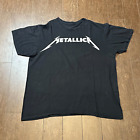 Metallica Logo Graphic T-Shirt Tee Size Large Rock Music Band Merch