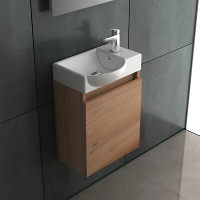 Waschtisch mit Unterschrank Badmöbel Set mit Waschbecken Gäste WC Waschplätze - Bild 1 von 4