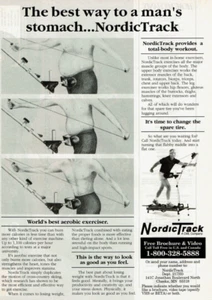 1990 Vintage Print Ad The best way to a man's stomach...NordicTrack World's Best - Picture 1 of 2